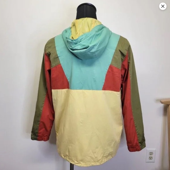 Dravus Gnark Color Block Cotton 1/2 Zip Pullover Anorak Outdoor Preppy Mens L - Picture 2 of 4